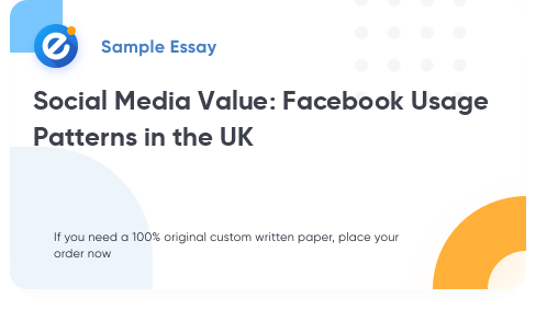 Free «Social Media Value: Facebook Usage Patterns in the UK» Essay Sample