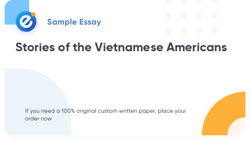 Free «Stories of the Vietnamese Americans» Essay Sample