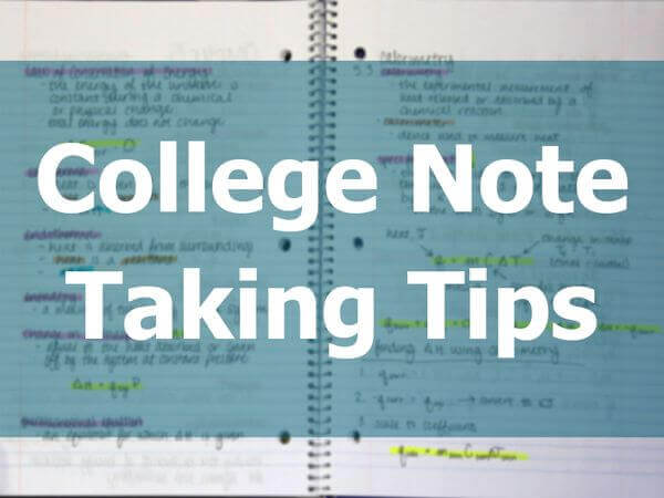 College Note Taking Tips